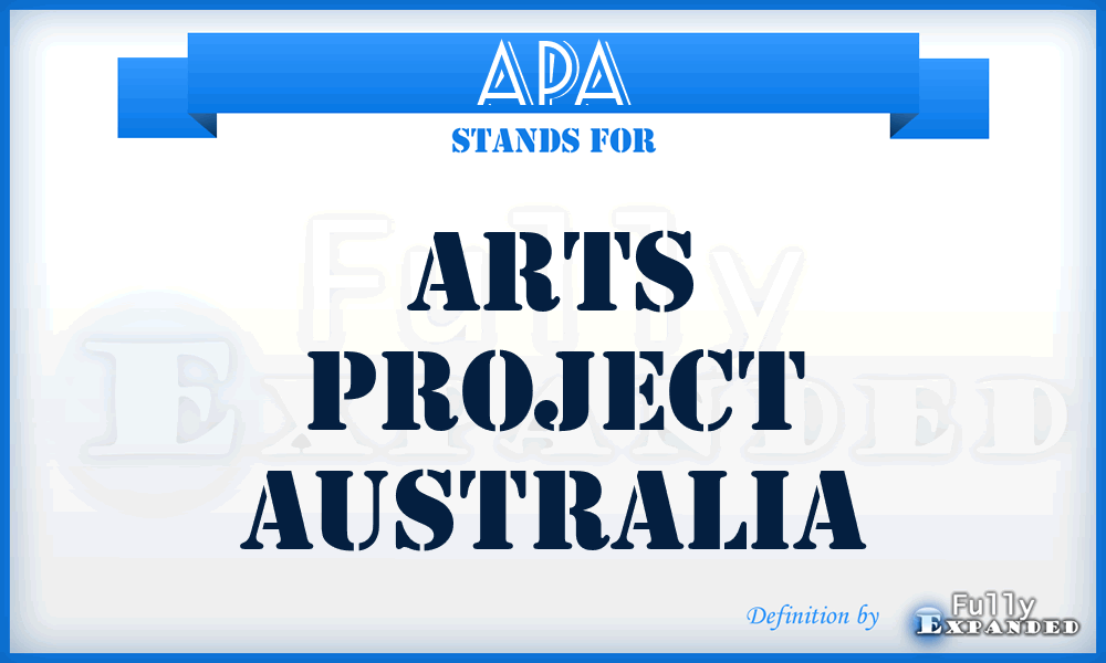 APA - Arts Project Australia