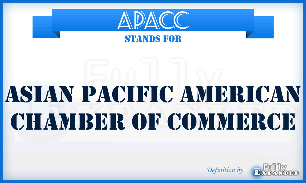 APACC - Asian Pacific American Chamber of Commerce