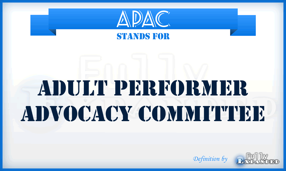 APAC - Adult Performer Advocacy Committee