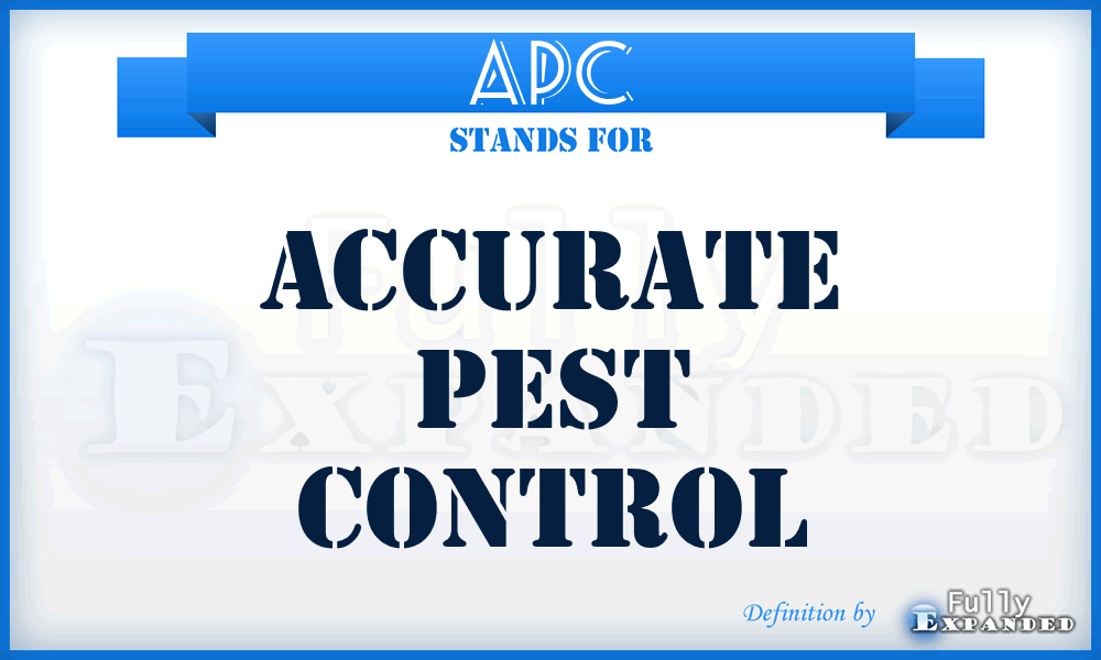 APC - Accurate Pest Control