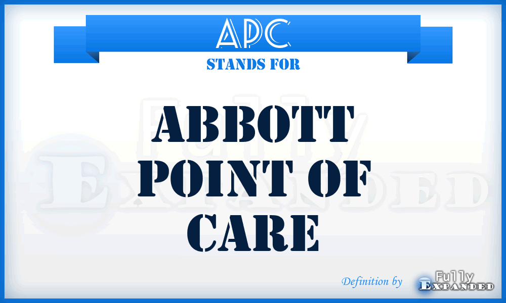 APC - Abbott Point of Care