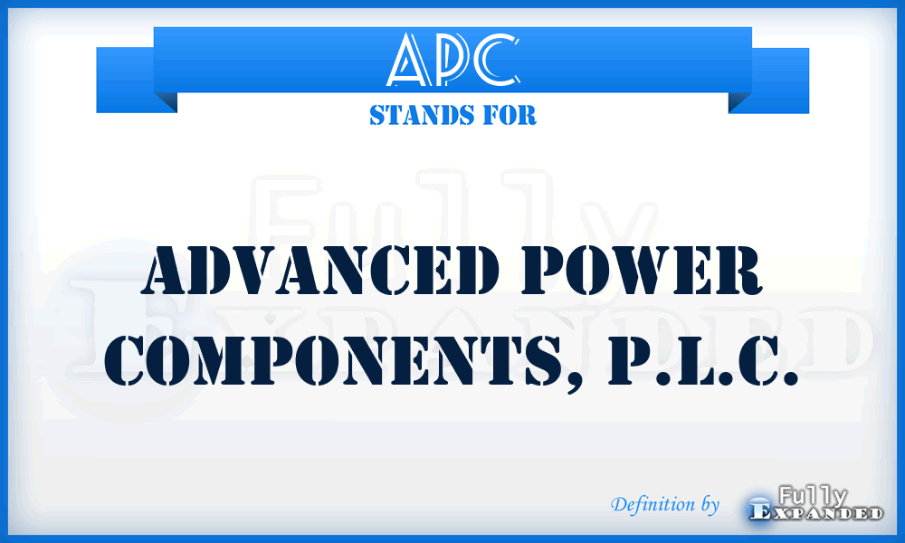 APC - Advanced Power Components, P.L.C.