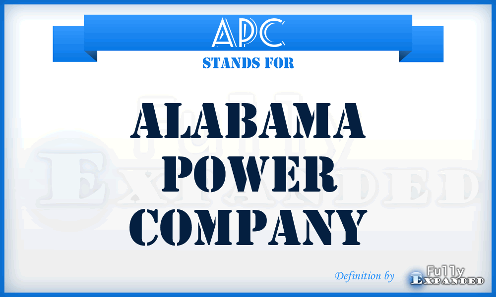 APC - Alabama Power Company