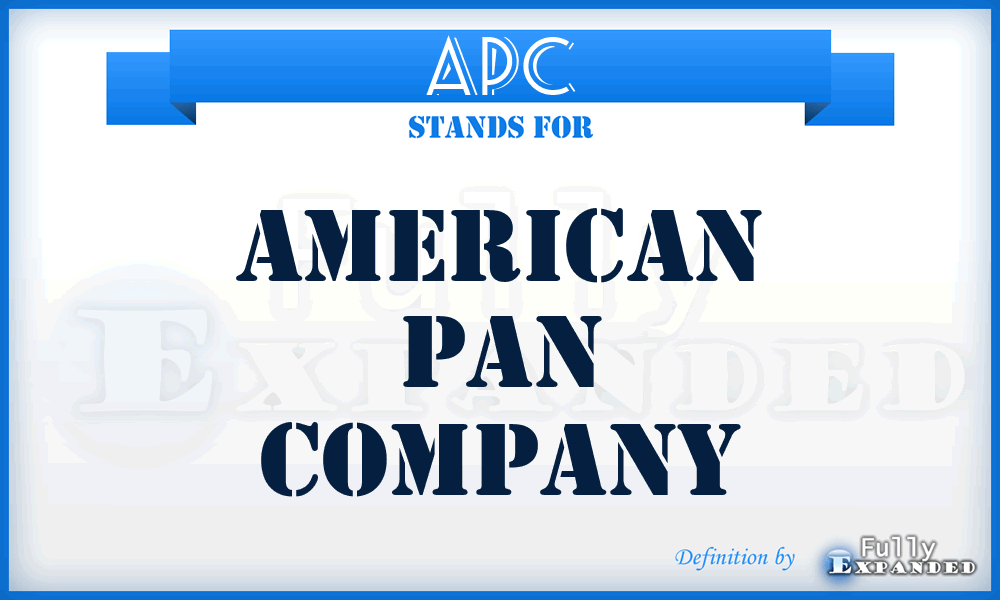 APC - American Pan Company