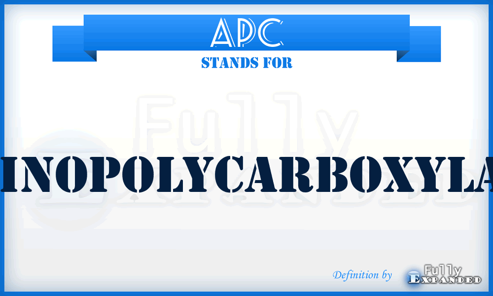 APC - Aminopolycarboxylate