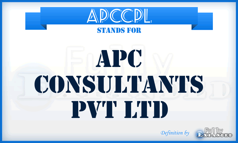 APCCPL - APC Consultants Pvt Ltd