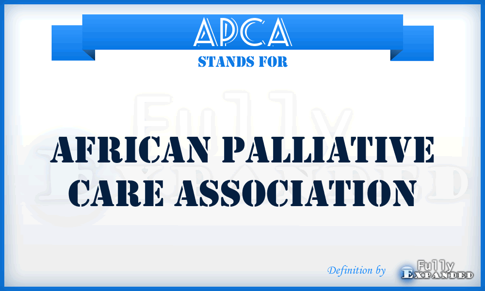 APCA - African Palliative Care Association