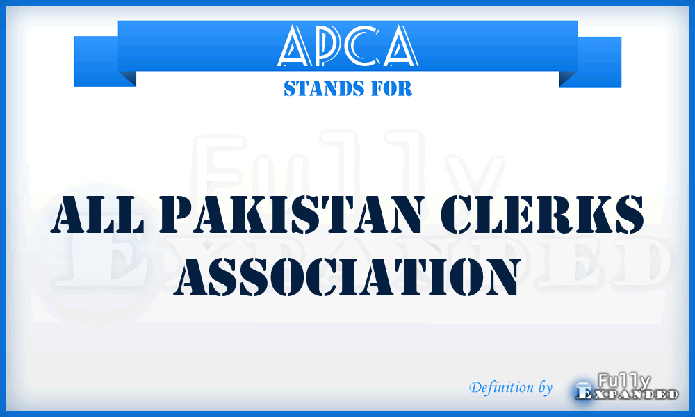 APCA - All Pakistan Clerks Association