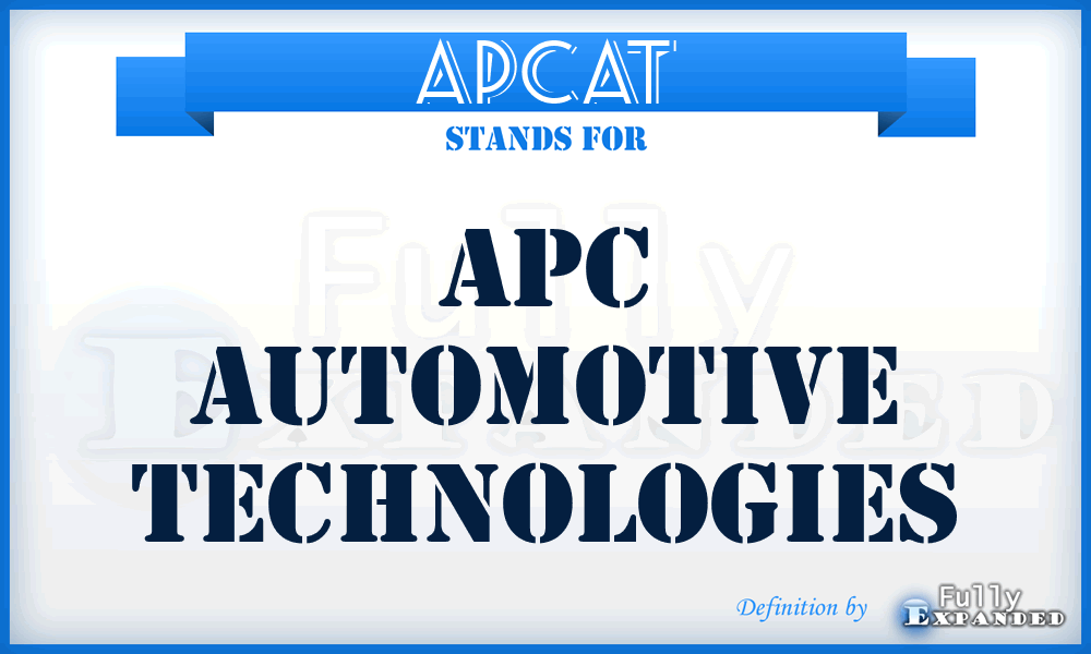 APCAT - APC Automotive Technologies