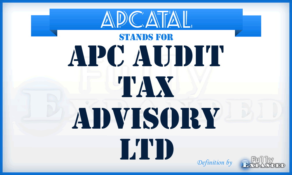 APCATAL - APC Audit Tax Advisory Ltd