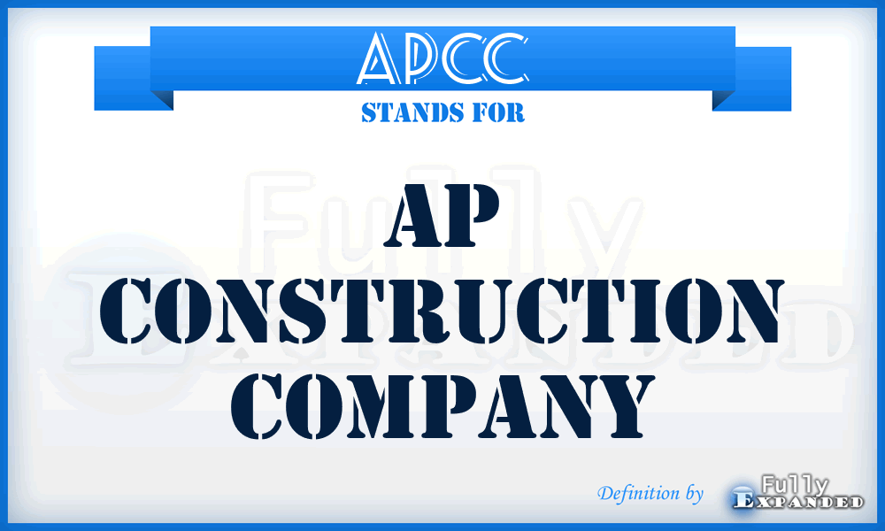 APCC - AP Construction Company