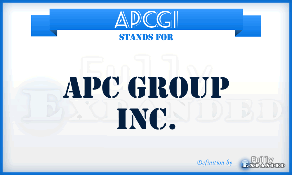 APCGI - APC Group Inc.