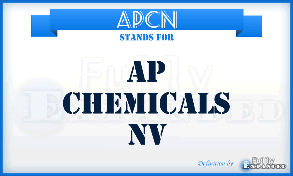 APCN - AP Chemicals Nv