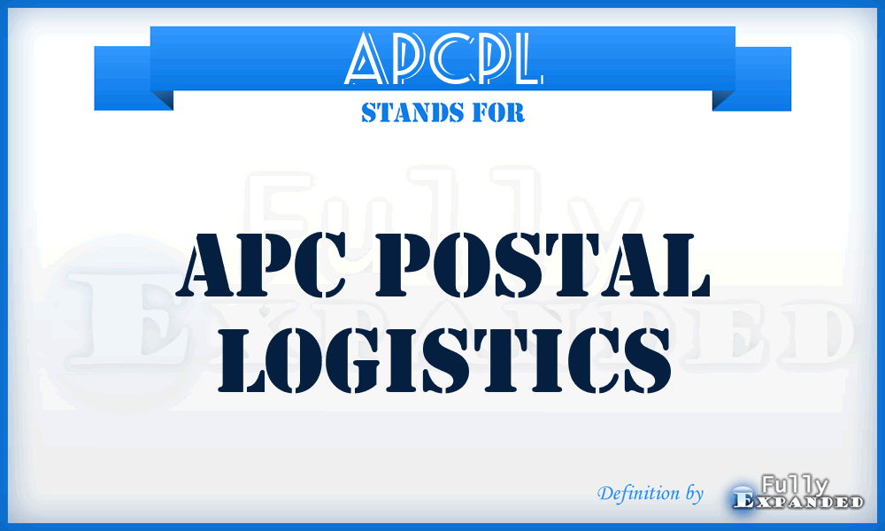 APCPL - APC Postal Logistics