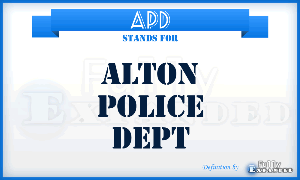 APD - Alton Police Dept