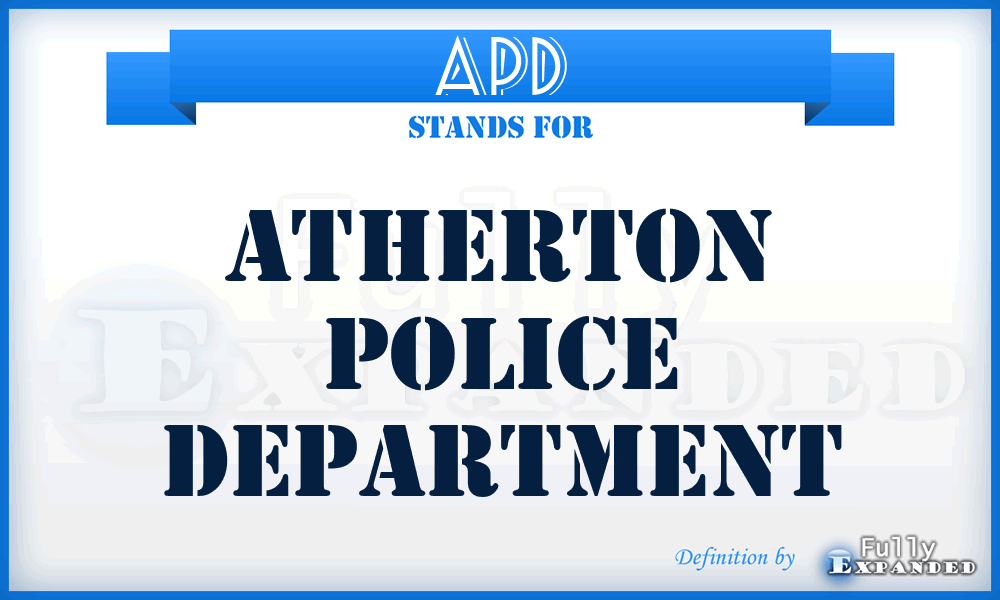 APD - Atherton Police Department