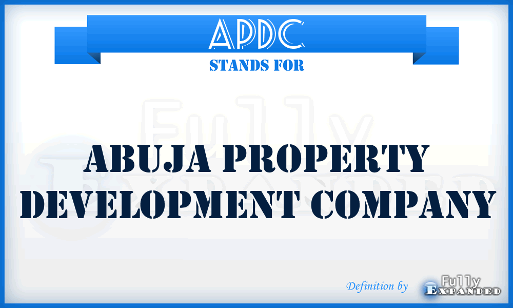 APDC - Abuja Property Development Company