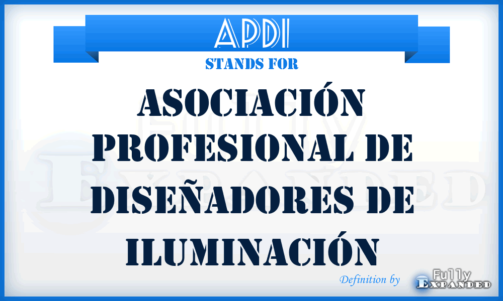 APDI - Asociación Profesional de Diseñadores de Iluminación