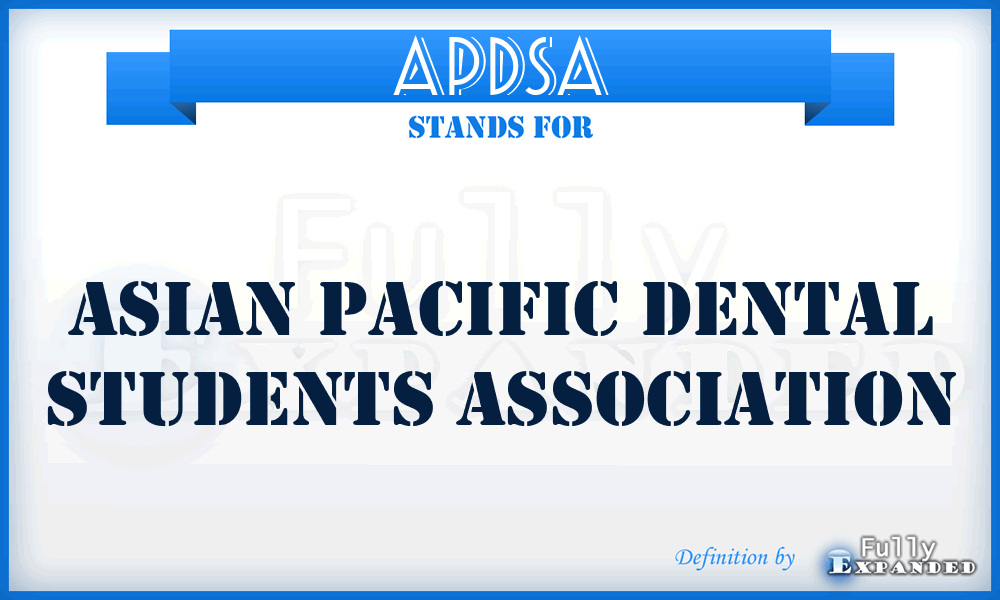APDSA - Asian Pacific Dental Students Association