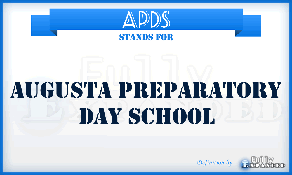 APDS - Augusta Preparatory Day School