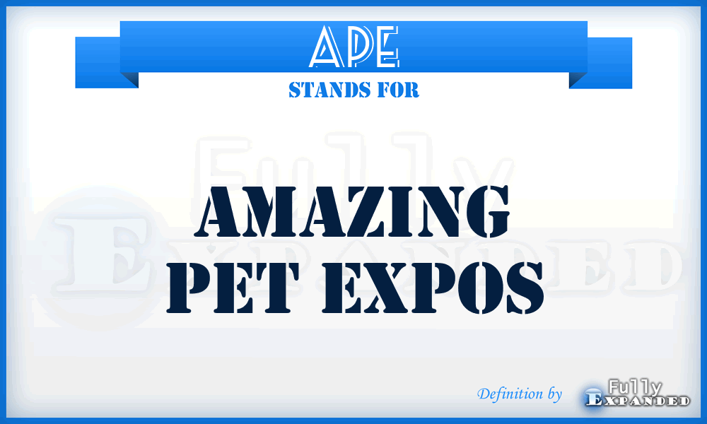 APE - Amazing Pet Expos