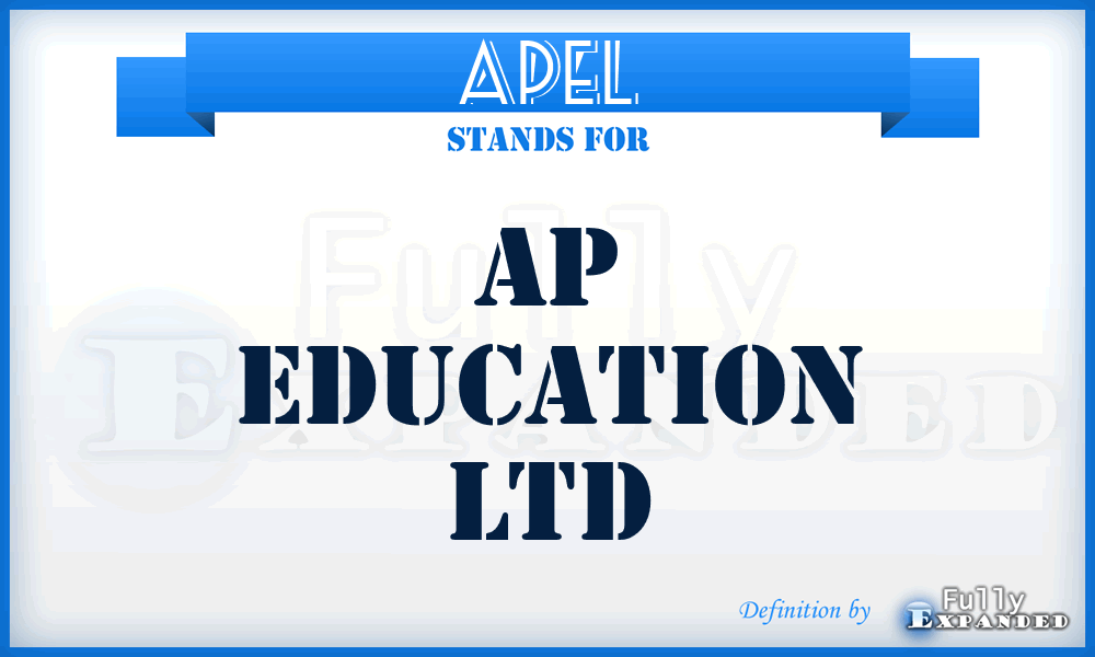 APEL - AP Education Ltd