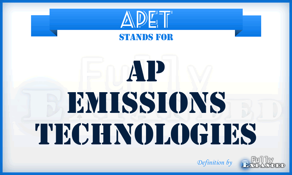 APET - AP Emissions Technologies