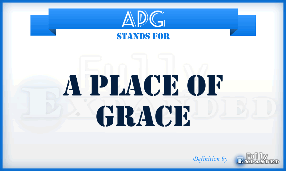 APG - A Place of Grace