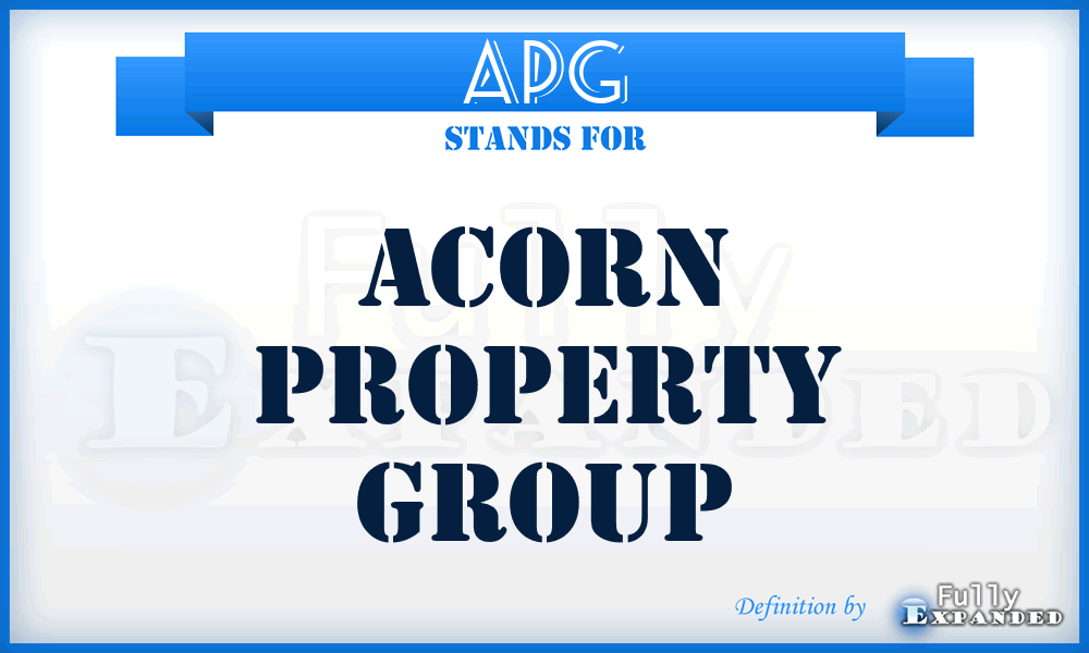 APG - Acorn Property Group