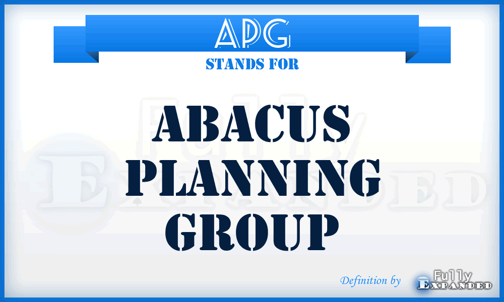 APG - Abacus Planning Group
