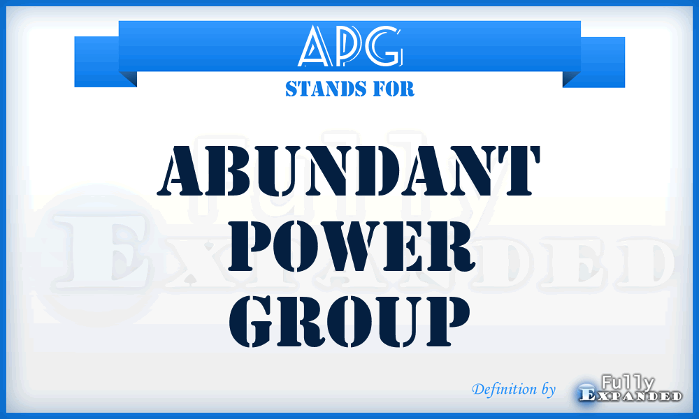 APG - Abundant Power Group