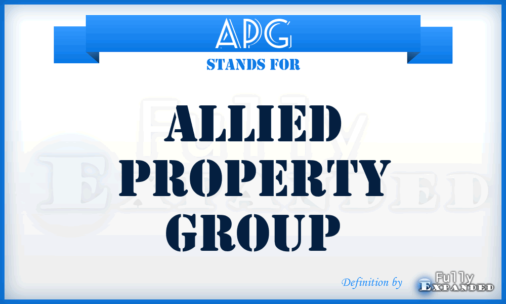 APG - Allied Property Group