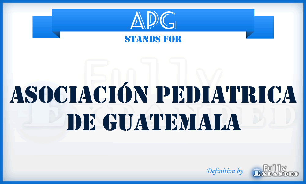 APG - Asociación Pediatrica de Guatemala