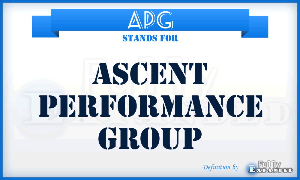 APG - Ascent Performance Group