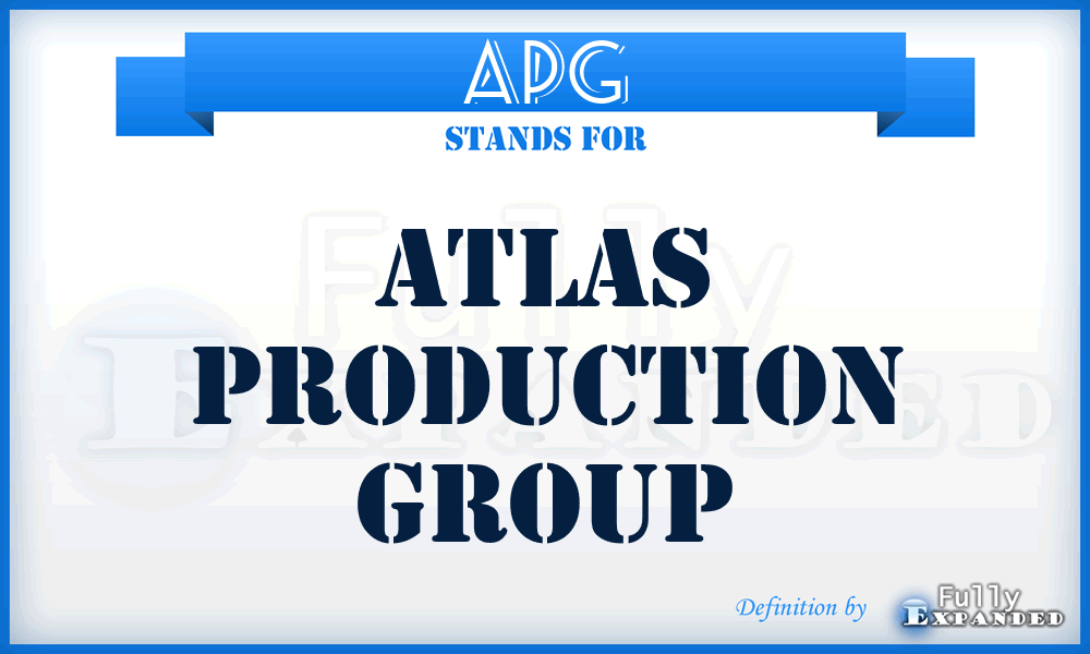 APG - Atlas Production Group