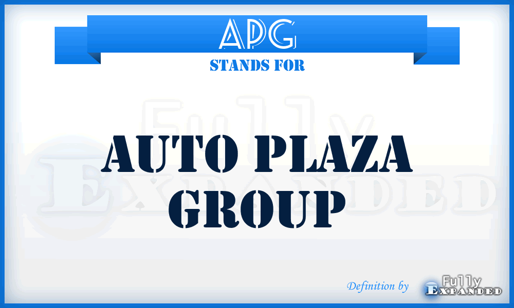APG - Auto Plaza Group