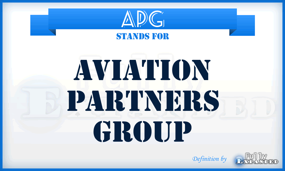 APG - Aviation Partners Group