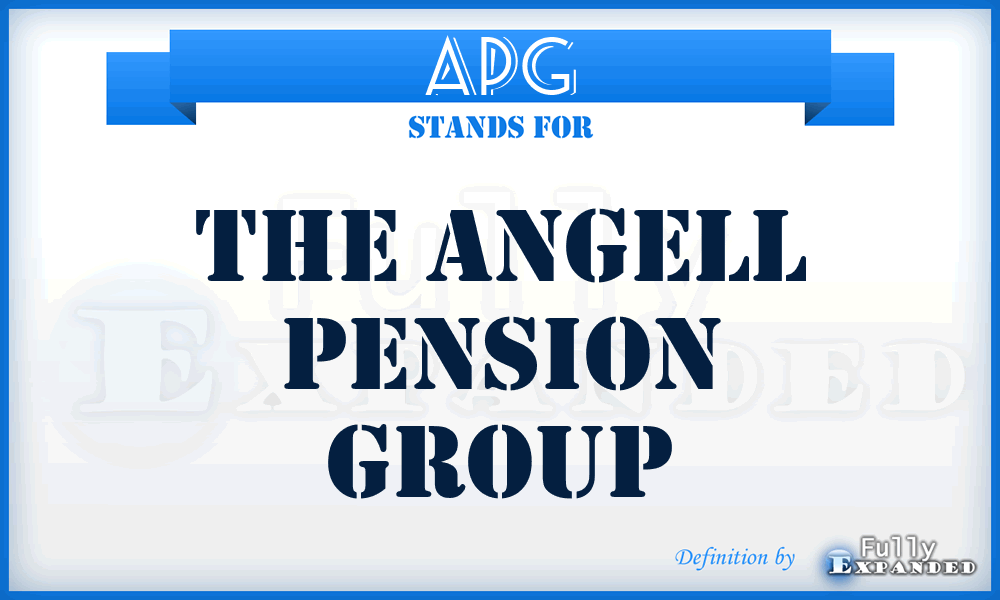 APG - The Angell Pension Group