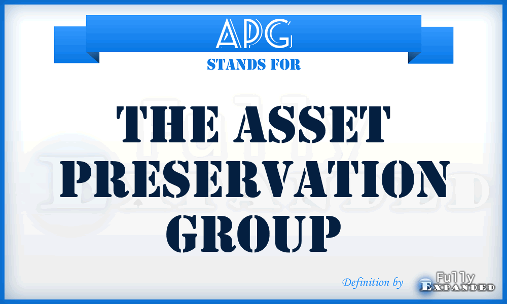 APG - The Asset Preservation Group