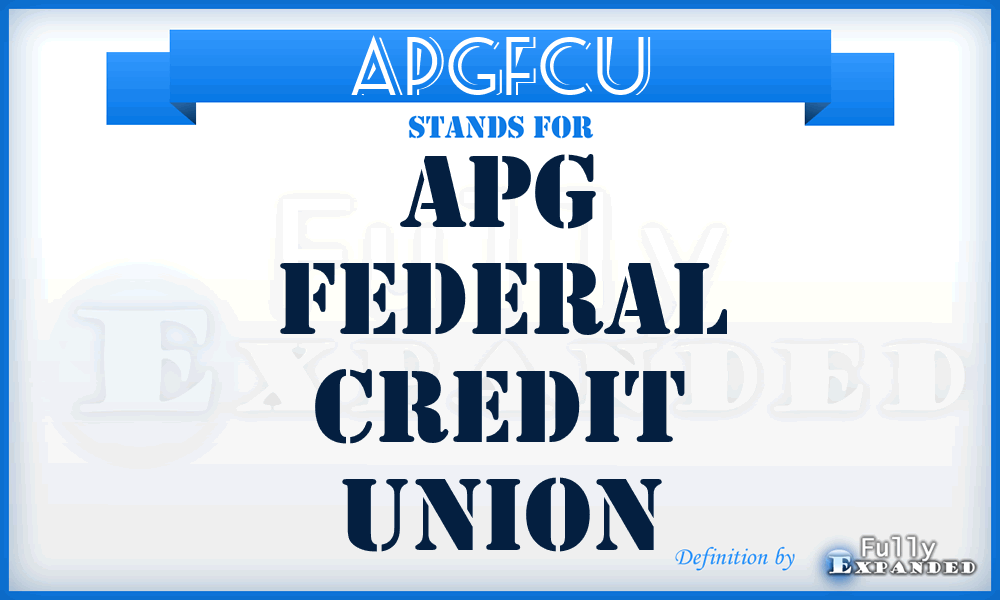 APGFCU - APG Federal Credit Union
