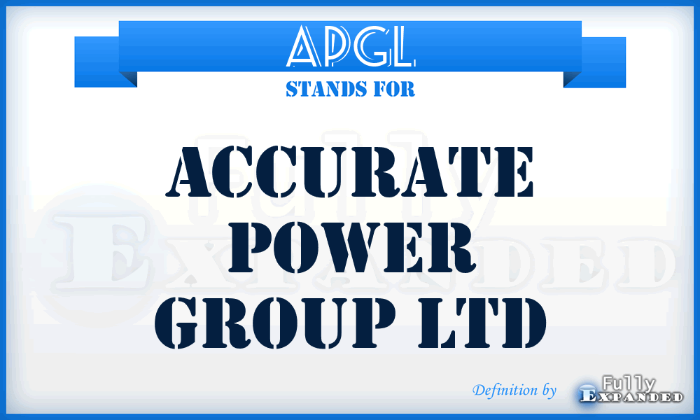 APGL - Accurate Power Group Ltd