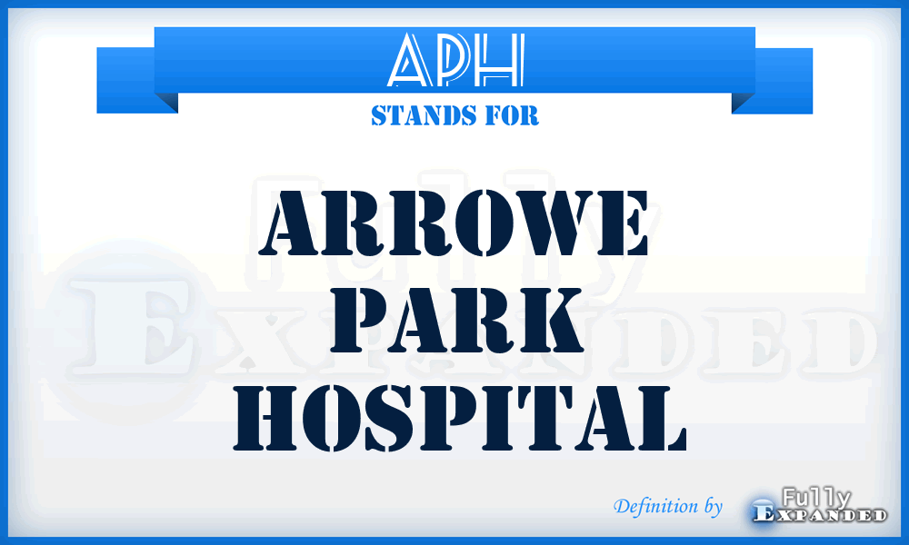 APH - Arrowe Park Hospital