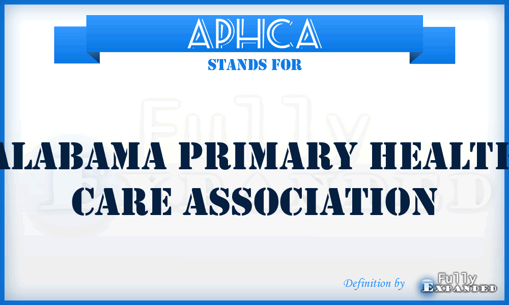 APHCA - Alabama Primary Health Care Association