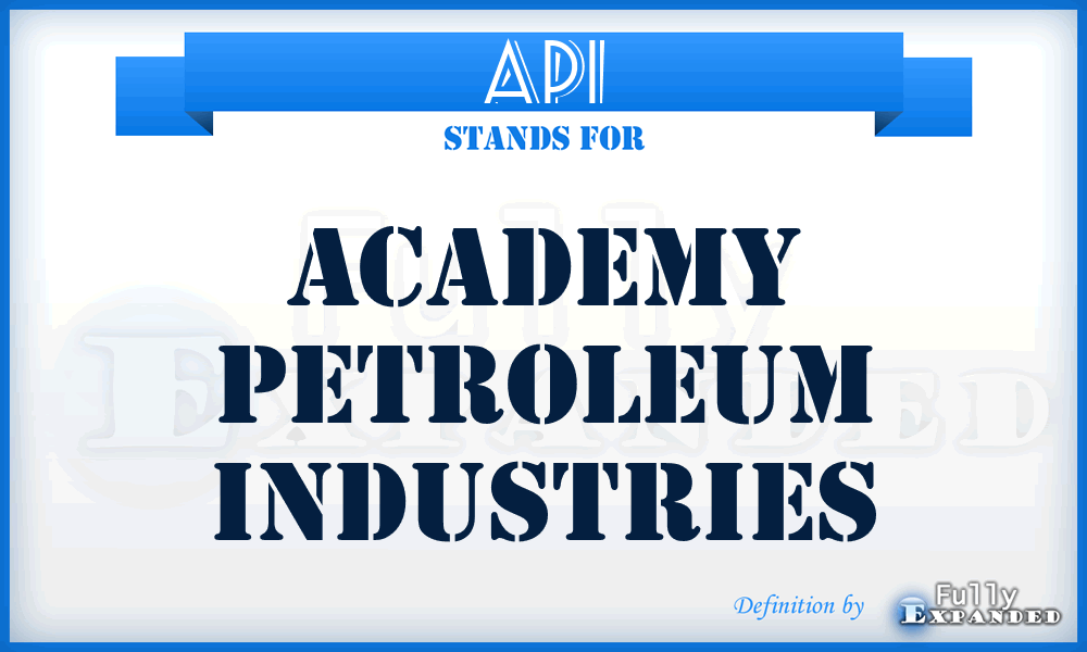 API - Academy Petroleum Industries