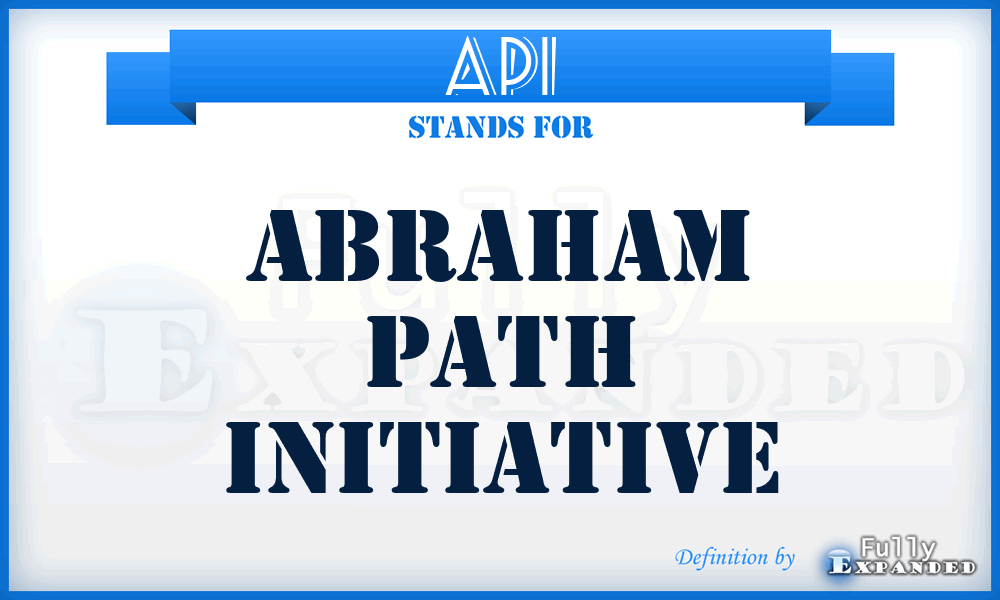 API - Abraham Path Initiative
