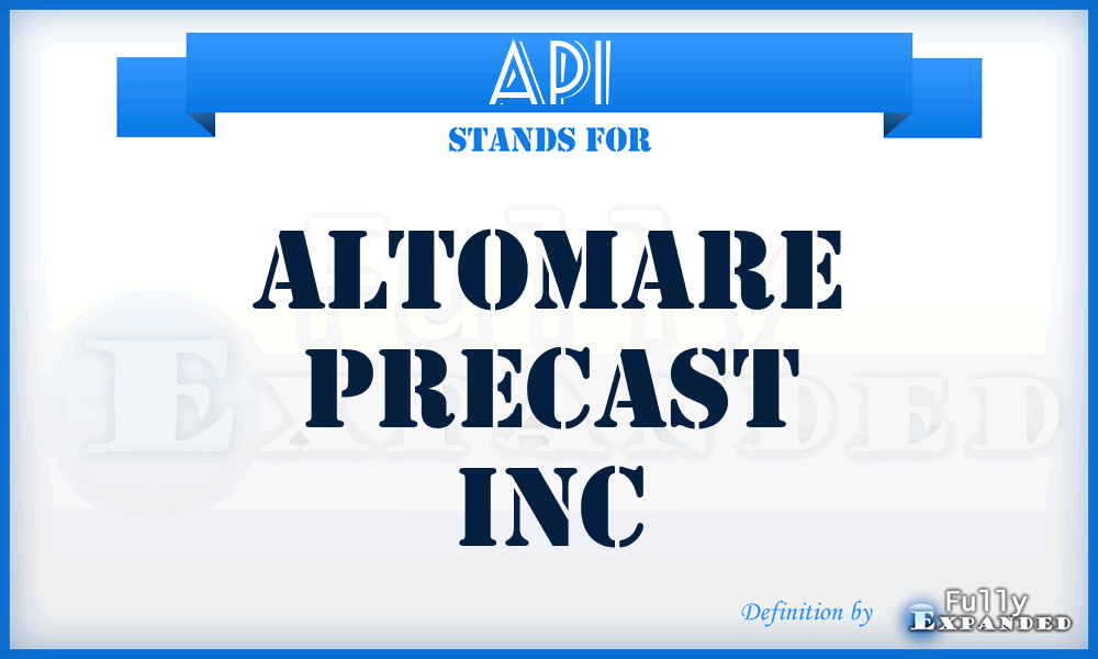 API - Altomare Precast Inc