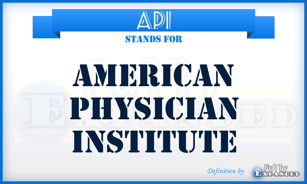 API - American Physician Institute
