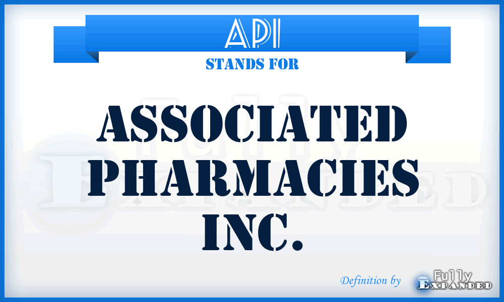 API - Associated Pharmacies Inc.