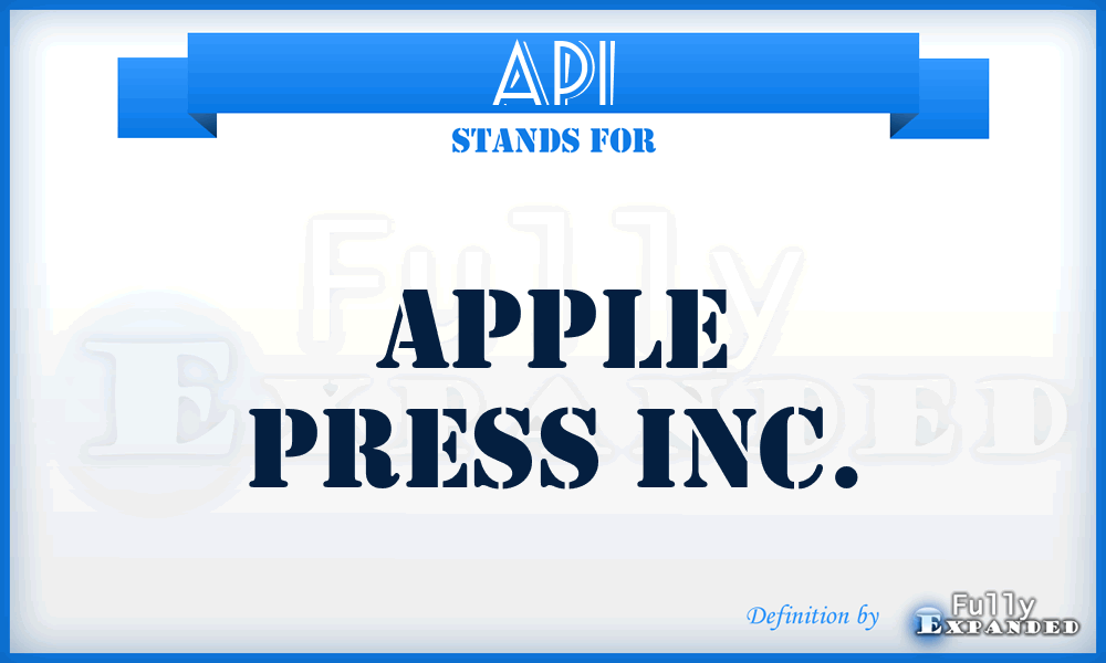 API - Apple Press Inc.