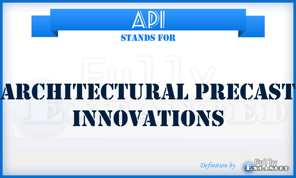 API - Architectural Precast Innovations